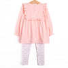 Brooklyn Bows Legging Set, Pink