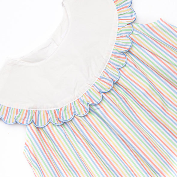 Rainbow Waves Dress, Blue