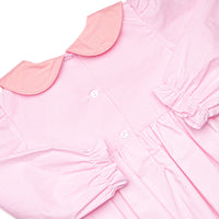 Letters to Santa Smocked Bubble, Pink