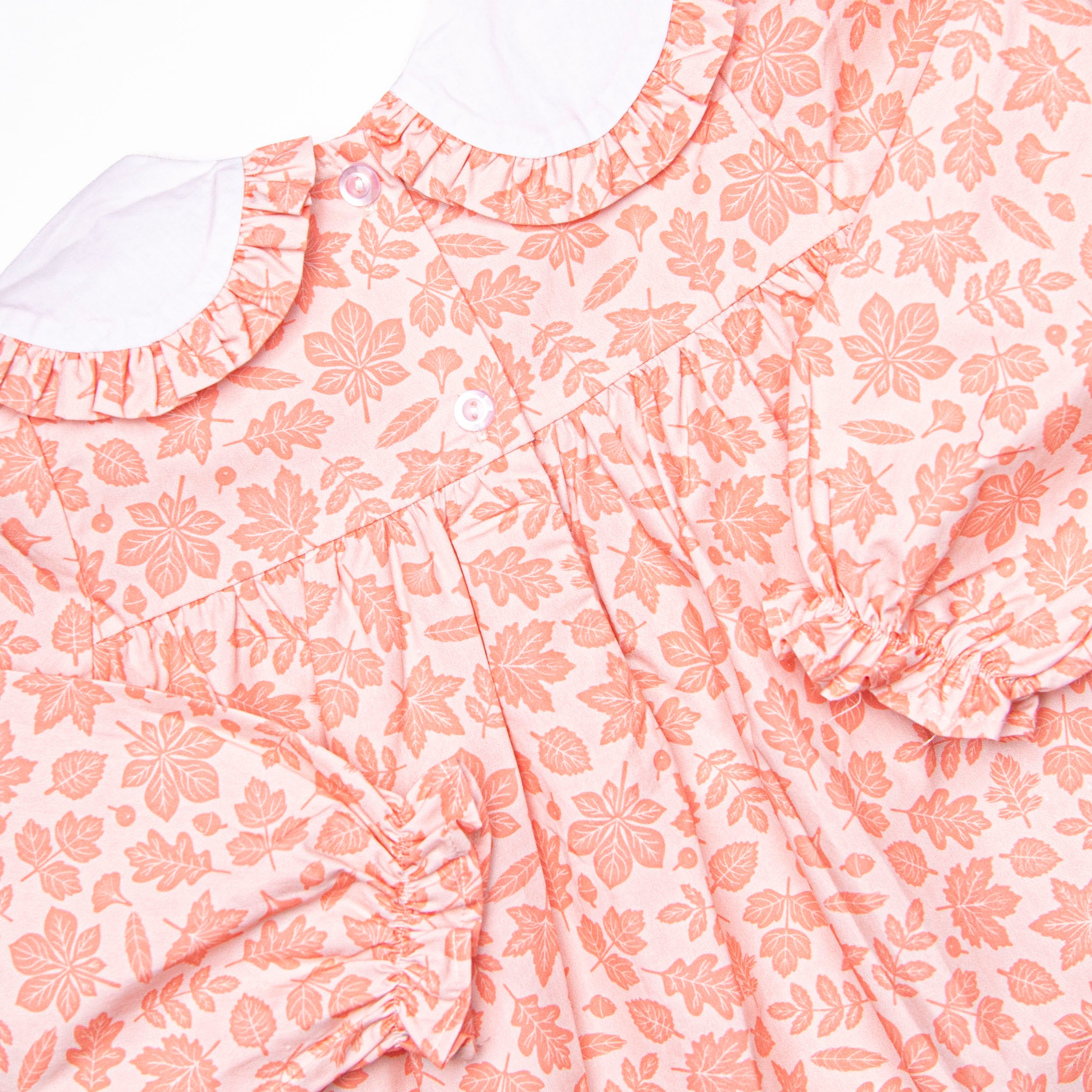 Beauti-fall Leaves Dress, Pink Stitchy Fish Beauti-fall Leaves Dress, Pink Stitchy Fish