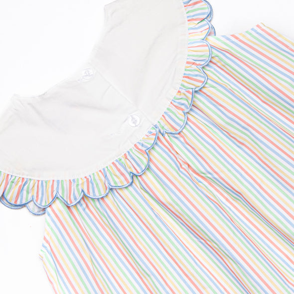 Rainbow Waves Dress, Blue