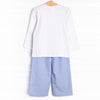 Made for Walkin' Smocked Pant Set, Blue