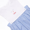 Summer at Sea Embroidered Sunsuit, Blue