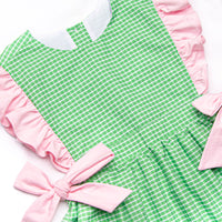 Greenscape Garden Side Tie Dress, Green