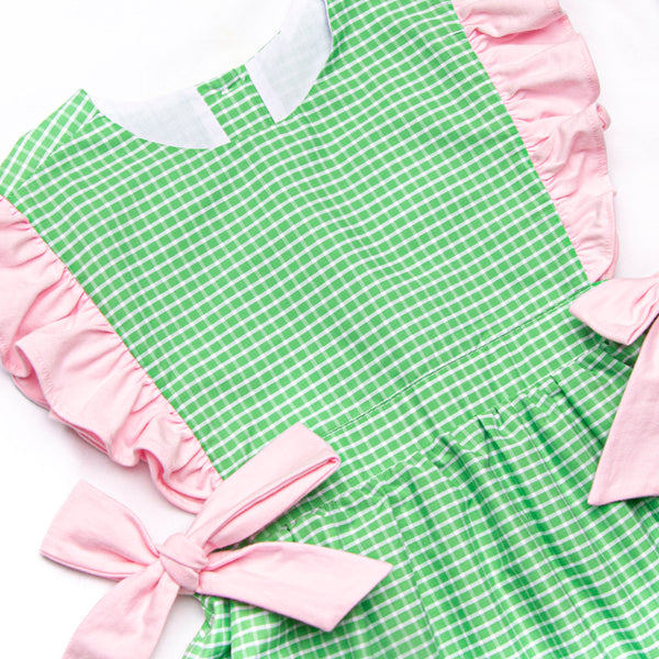 Greenscape Garden Side Tie Dress, Green