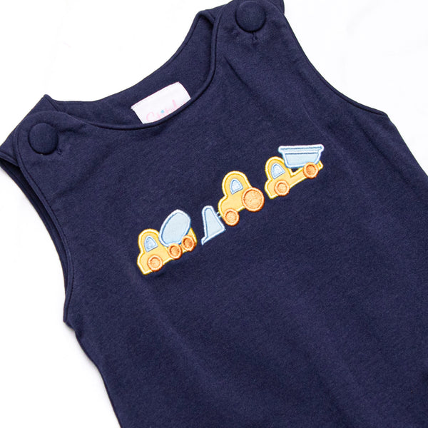 Construction Crew Applique Bubble, Navy