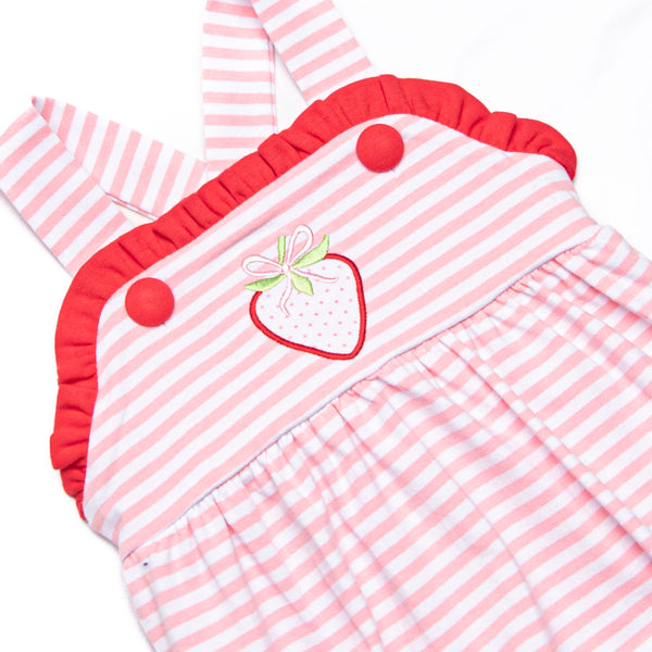 Sweetest Pick Applique Bubble, Pink Stripe