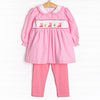 Made for Walkin' Smocked Legging Set, Pink