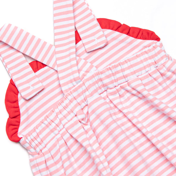 Sweetest Pick Applique Bubble, Pink Stripe