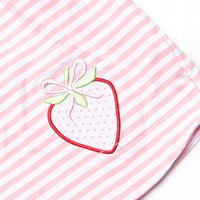 Sweetest Pick Applique Dress, Pink Stripe