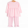 The Berry Best Applique Ruffle Pant Set, Pink