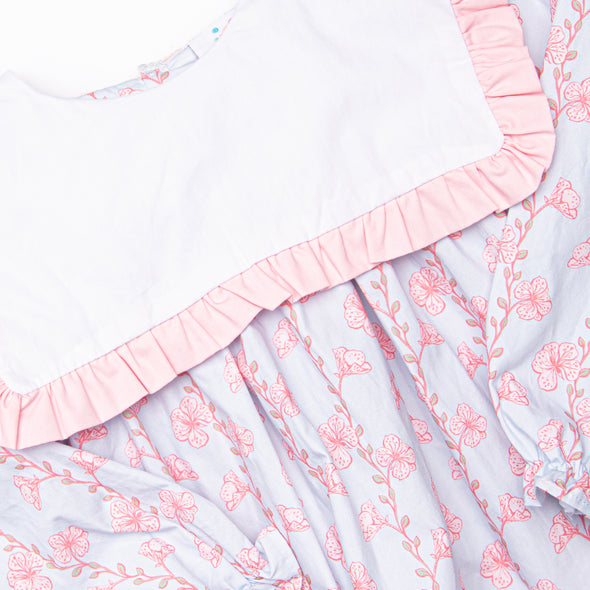 Pink Petunia Dress, Blue