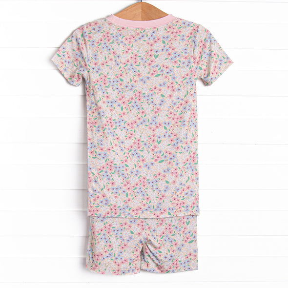 Summer Saffron Bamboo Pajama Short Set, Yellow