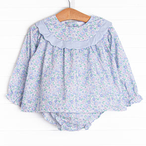 Gorgeous Garden Diaper Set, Blue