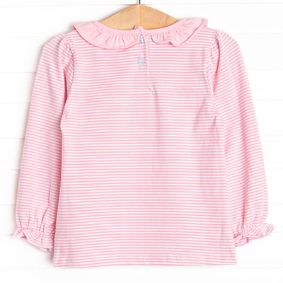 Perfect Pal Applique Top, Pink Stripe
