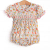 Buttercup Bows Smocked Bubble, Pink
