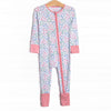 Tied Together Bamboo Zippy Pajama, Pink