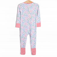 Tied Together Bamboo Zippy Pajama, Pink