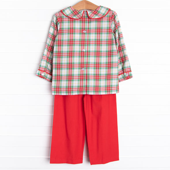 Christmas Classic Pant Set, Red