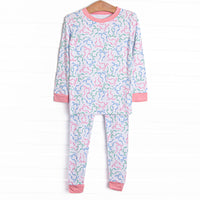 Tied Together Bamboo Pajama Set, Pink