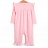 Caitlyn Pima Long Romper, Pink