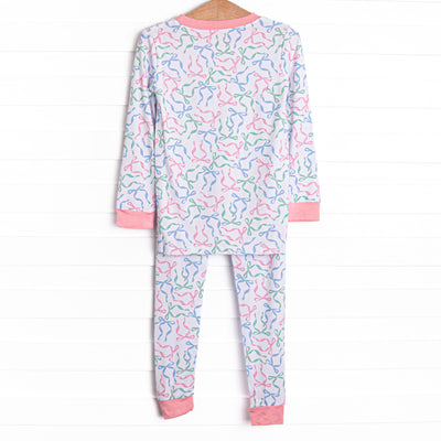 Tied Together Bamboo Pajama Set, Pink