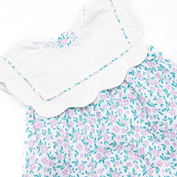 Farmer Market Florals Diaper Set, Purple