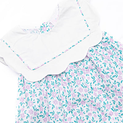 Farmer Market Florals Diaper Set, Purple