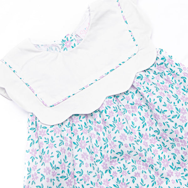 Farmer Market Florals Diaper Set, Purple