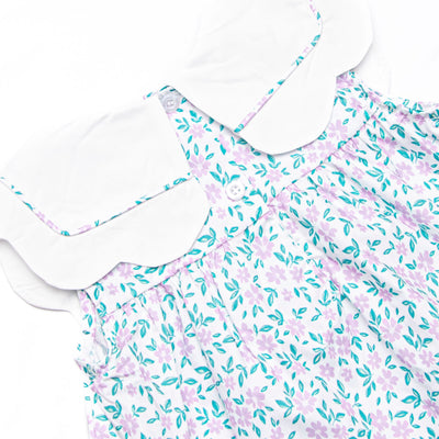 Farmer Market Florals Diaper Set, Purple