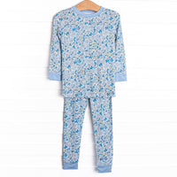 In the Grove Bamboo Pajama Set, Blue