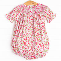 Pink-ing of You Smocked Bubble, Pink