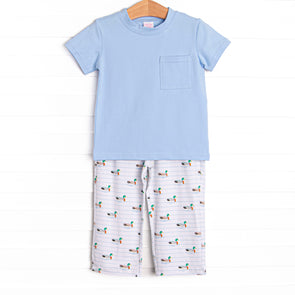 Seasonal Swim Pant Set, Blue