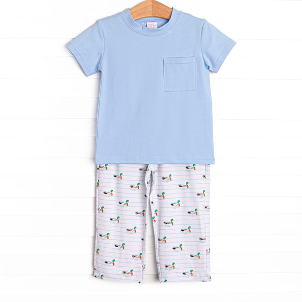 Seasonal Swim Pant Set, Blue