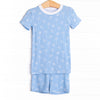 White Sands Bamboo Pajama Short Set, Blue