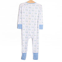 Country Club Cruisin' Bamboo Zippy Pajama, Blue