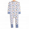 Road Work Rush Bamboo Zippy Pajama, Blue