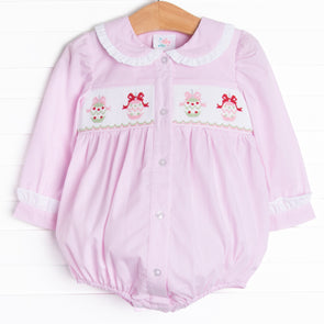 Christmas Keepsakes Smocked Bubble, Pink