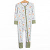Wild Ones Bamboo Zippy Pajama, Green