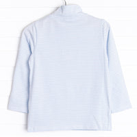Puppy Embroidered Pullover, Blue