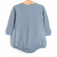Bulldoze Builder Embroidered Waffle Knit Bubble, Blue