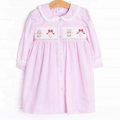 Christmas Keepsakes Smocked Dress, Pink