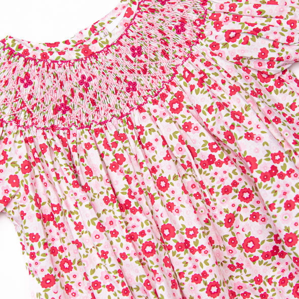 Pink-ing of You Smocked Bishop Dress, Pink