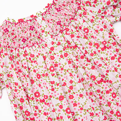 Pink-ing of You Smocked Bishop Dress, Pink