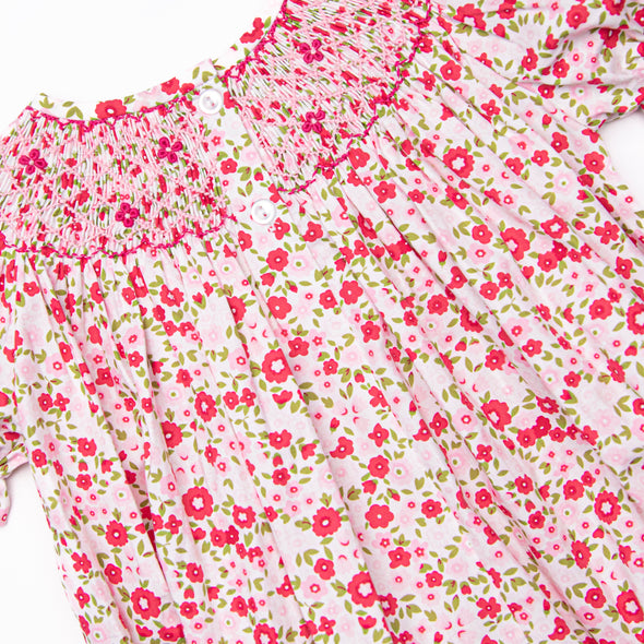 Pink-ing of You Smocked Bishop Dress, Pink