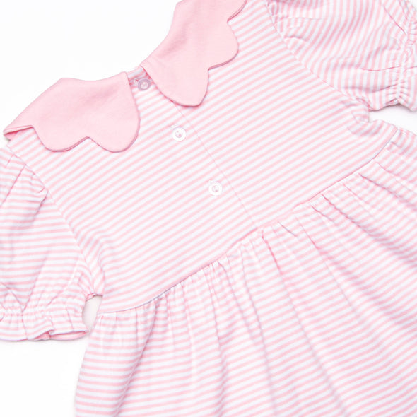 Perfect Pick Pima Embroidered Legging Set, Pink
