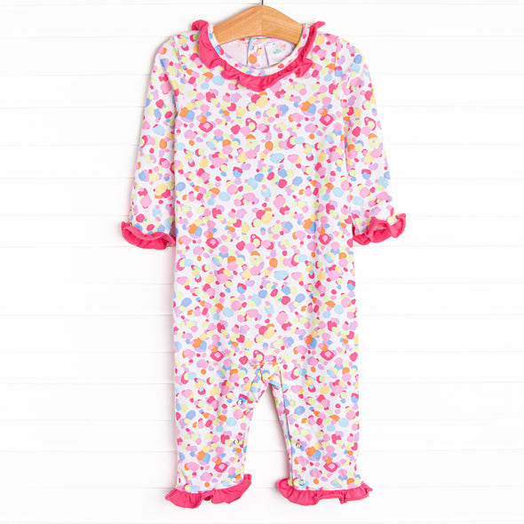 Fiesta Fun Ruffle Romper, Pink