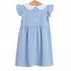 Pippa Dress, Medium Blue Stripe