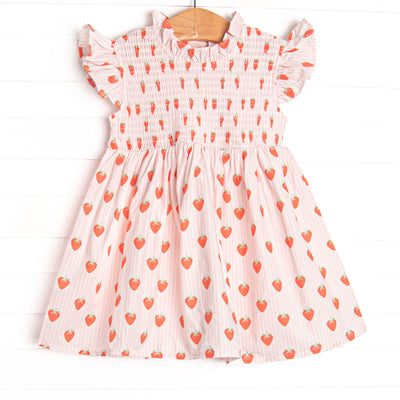Sweetest Pick Elastic Smocked Dress, Pink