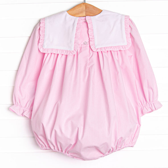 Pumpkin Patch Perfection Embroidered Bubble, Pink